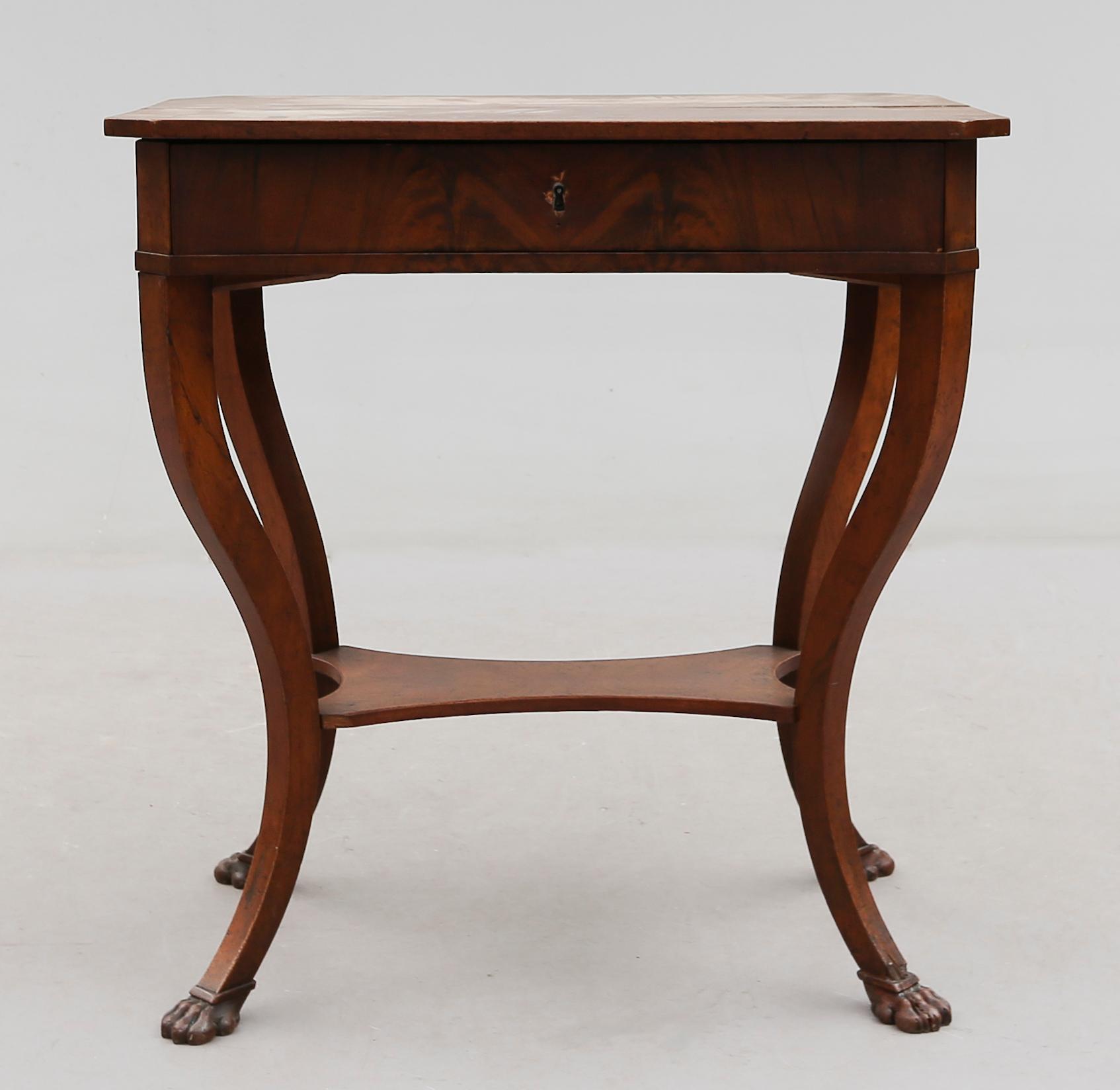 DAMARBETSBORD, senempire, 1800-talets mitt.