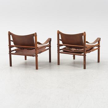 Arne Norell, karmstolar, ett par, "Sirocco", Norell Möbel AB, 1960/70-tal.