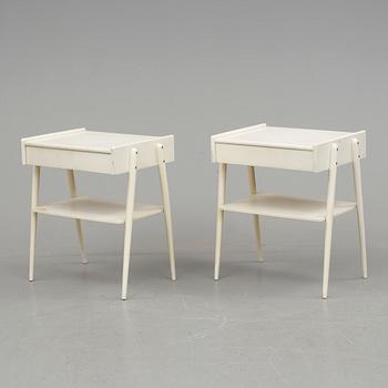SÄNGBORD, ett par, AB Carlström & Co Möbelfabrik, 1960-tal.