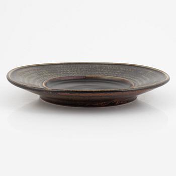 Stig Lindberg, a stoneware dish, Gustavsberg Studio, Sweden.