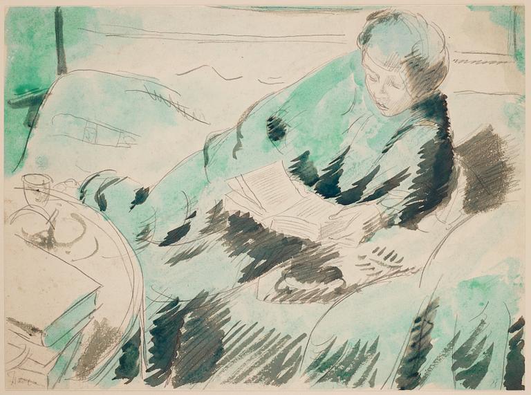 Isaac Grünewald, Sigrid läser.