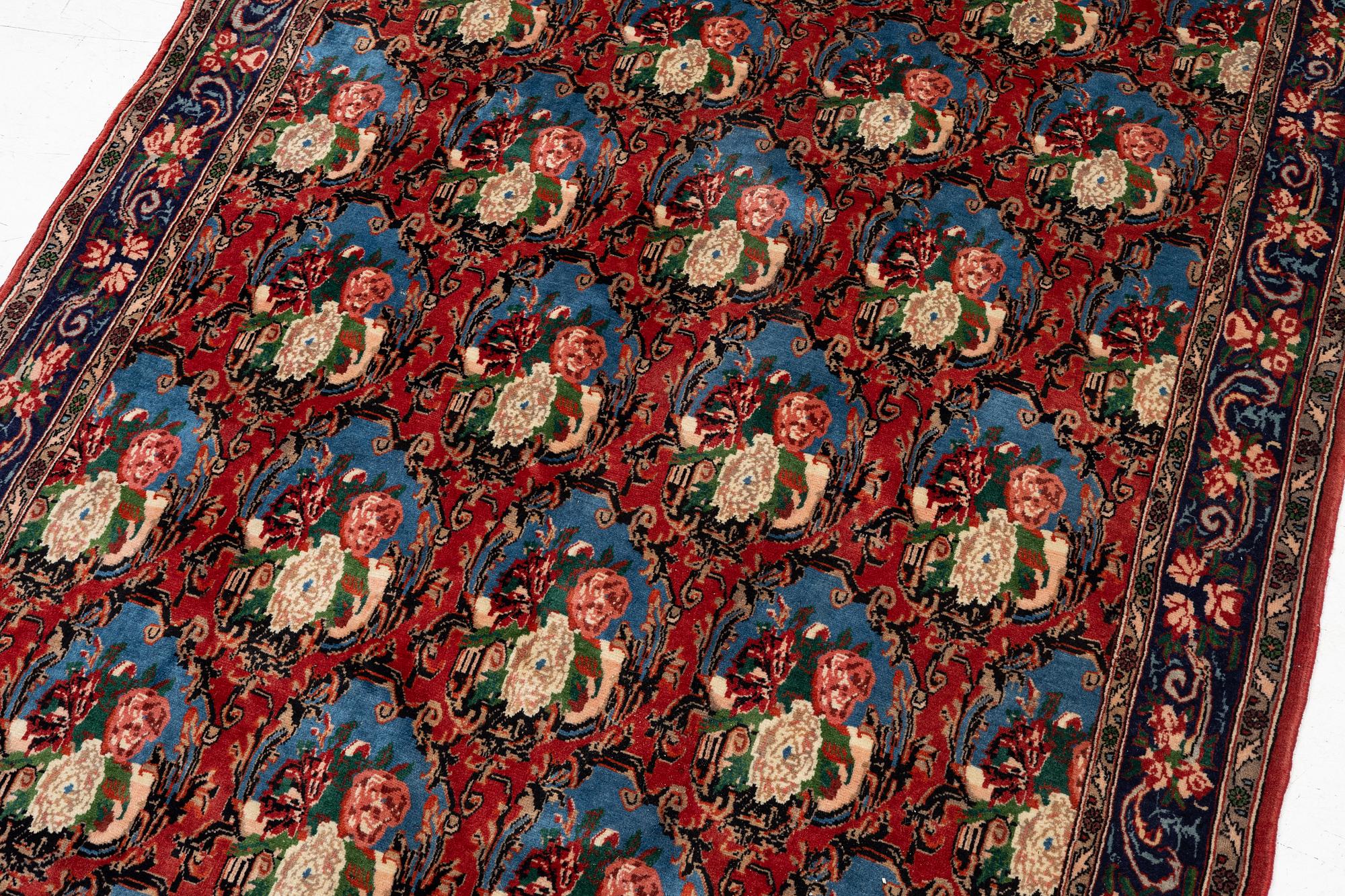 Matta, semiantik sk Rosen Bidjar, västra Persien, ca 212 x 143 cm.