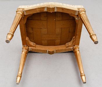 TABURETT, gustaviansk stil, 1900-talets första hälft.