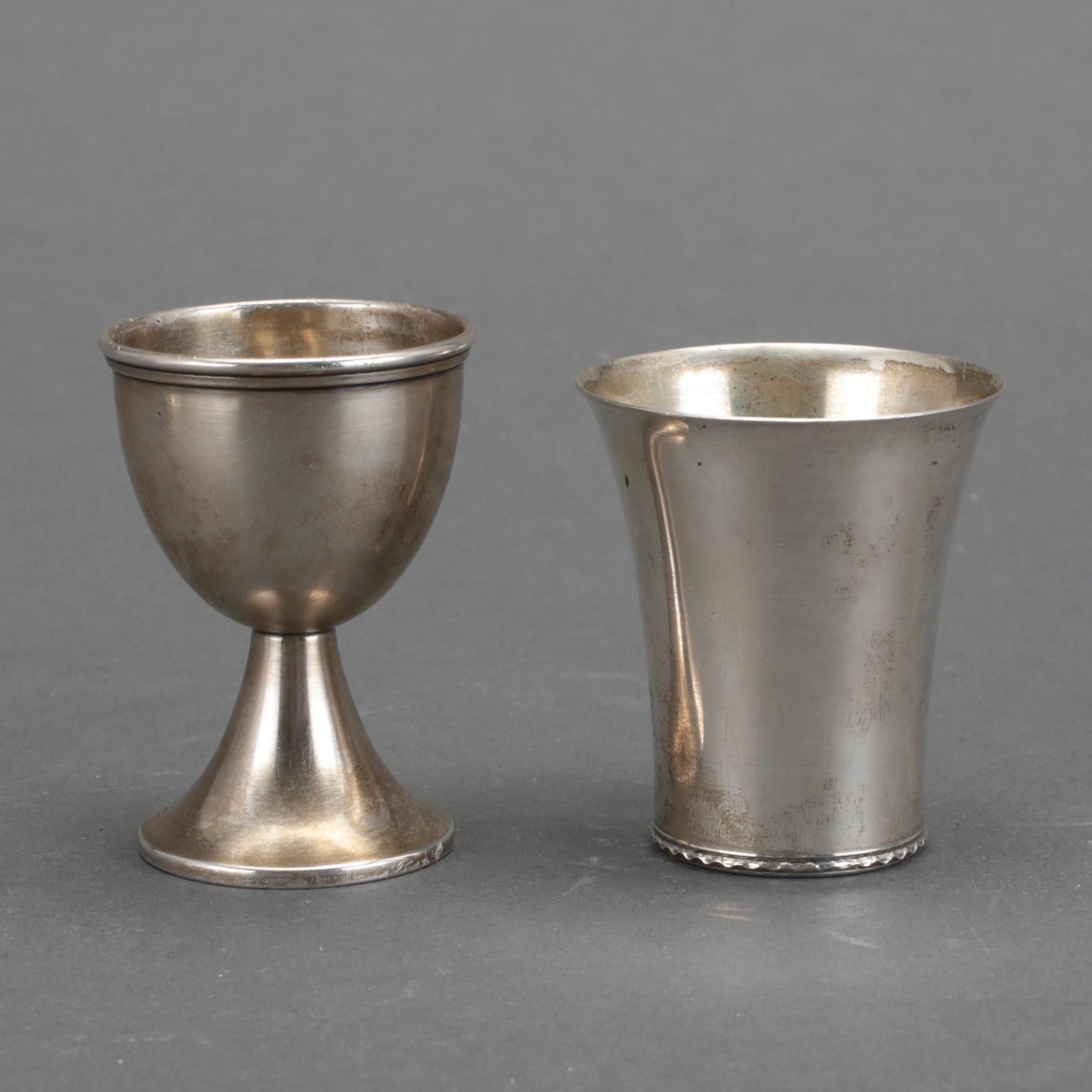 PARTI SILVER, 7 delar. Finland och Sverige, 1900-tal. Bl a Stockholm 1931. Vikt ca 254 gram.