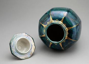 LOCKURNA, flintgods, Josef Ekberg, Gustafsberg, sign, 1929.