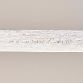 A sterling silver letter knife, mark of Rolf Lindståhl, Stockholm 2000.