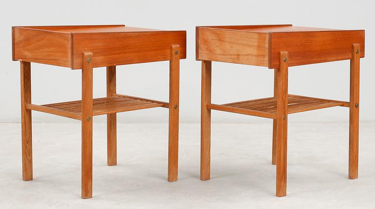SÄNGBORD, ett par, 1950/60-tal.