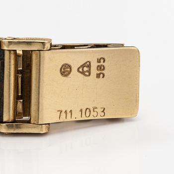 Omega, wristwatch, 14 x 14 mm.