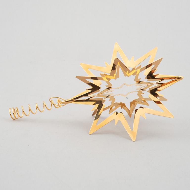 A set of eight Christmas decorations, Georg Jensen, Denmark.