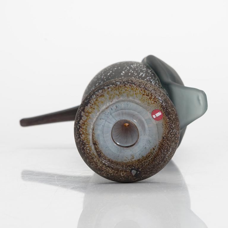 Oiva Toikka, glasfågel, signerad O. Toikka Nuutajärvi.