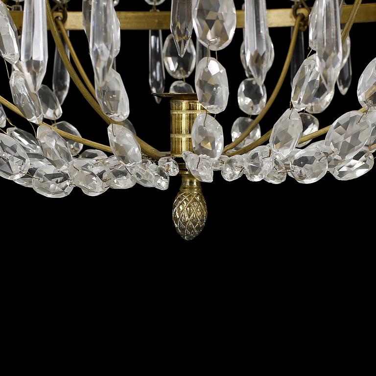 LJUSKRONA, Gustaviansk stil, 1900-talets första hälft. Höjd ca 60 cm.