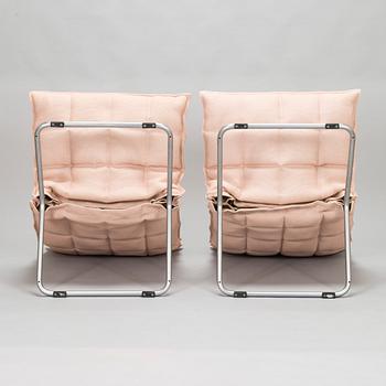 Harri Koskinen, A pair of 'K Chair' lounge chairs, Woodnotes, Finland.