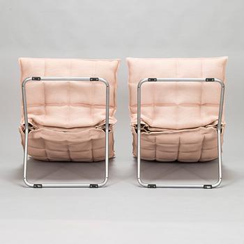 Harri Koskinen, fåtöljer, ett par, "K Chair", Woodnotes, Finland.