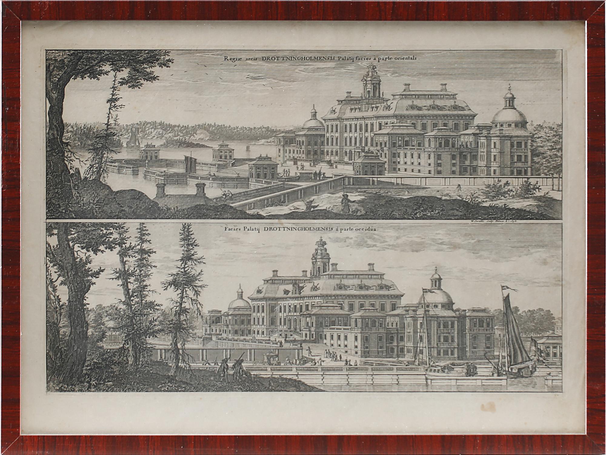 KOPPARSTICK, 6 st, ur Suecia Antiqua et Hodierna, 1800-tal.