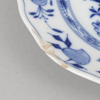 Meissen, 68 pieces of a porcelain dinner service, "Blue Onion", Germany, early 20th century.