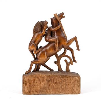 SKULPTUR, trä, Sverige, 1900-tal.