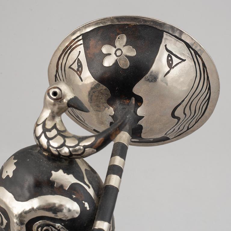 Walter Bengtsson, skulptur, metall, signerad WB, numrerad 10/10 och daterad 73.