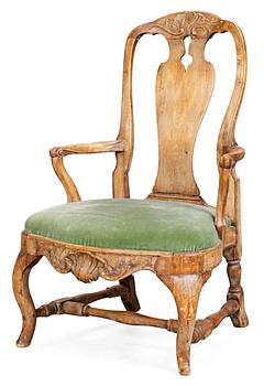 5. A Swedish Rococo armchair.