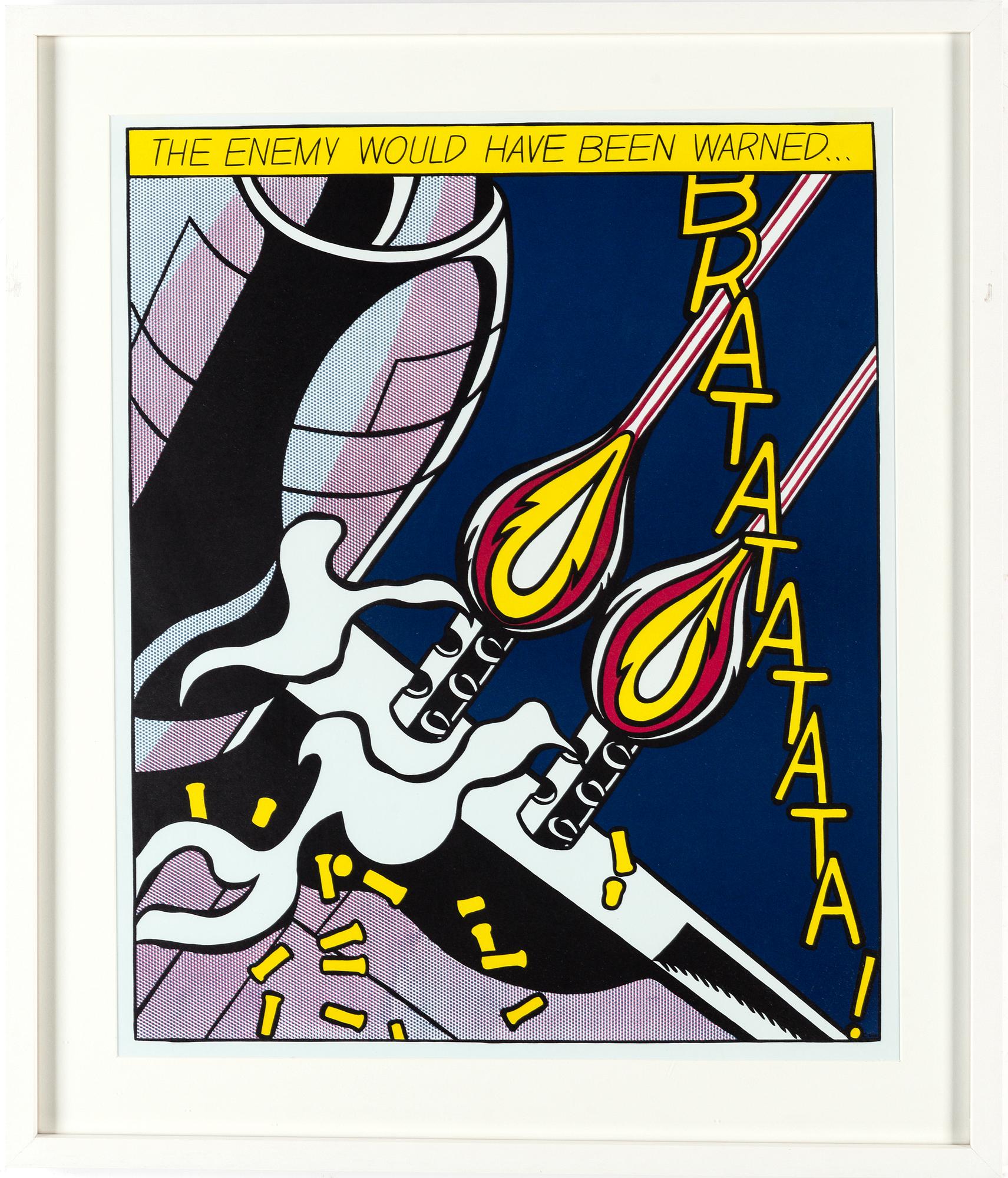 ROY LICHTENSTEIN, after, silkscreen, triptych, edited by Stedelijk Museum Amsterdam, published after 1966.