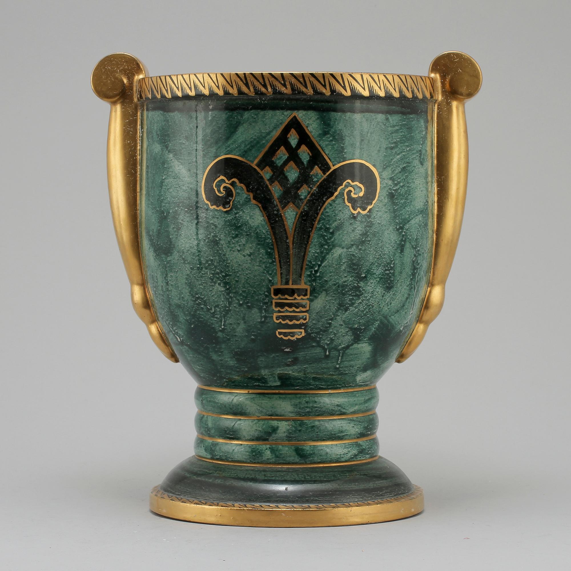 PRAKTURNA, flintgods, Josef Ekberg, Gustafsberg, 1920-tal.