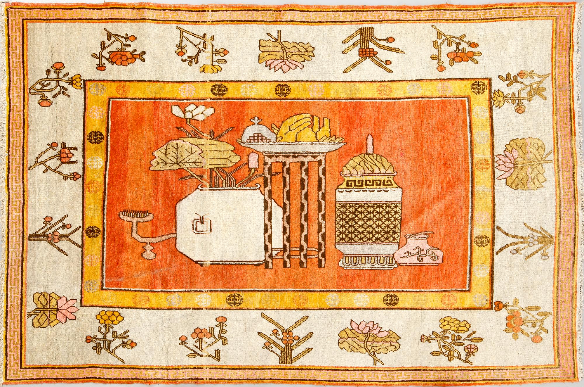 MATTA, Semiantik Östturkestansk, Khotan, ca 218x140 cm.