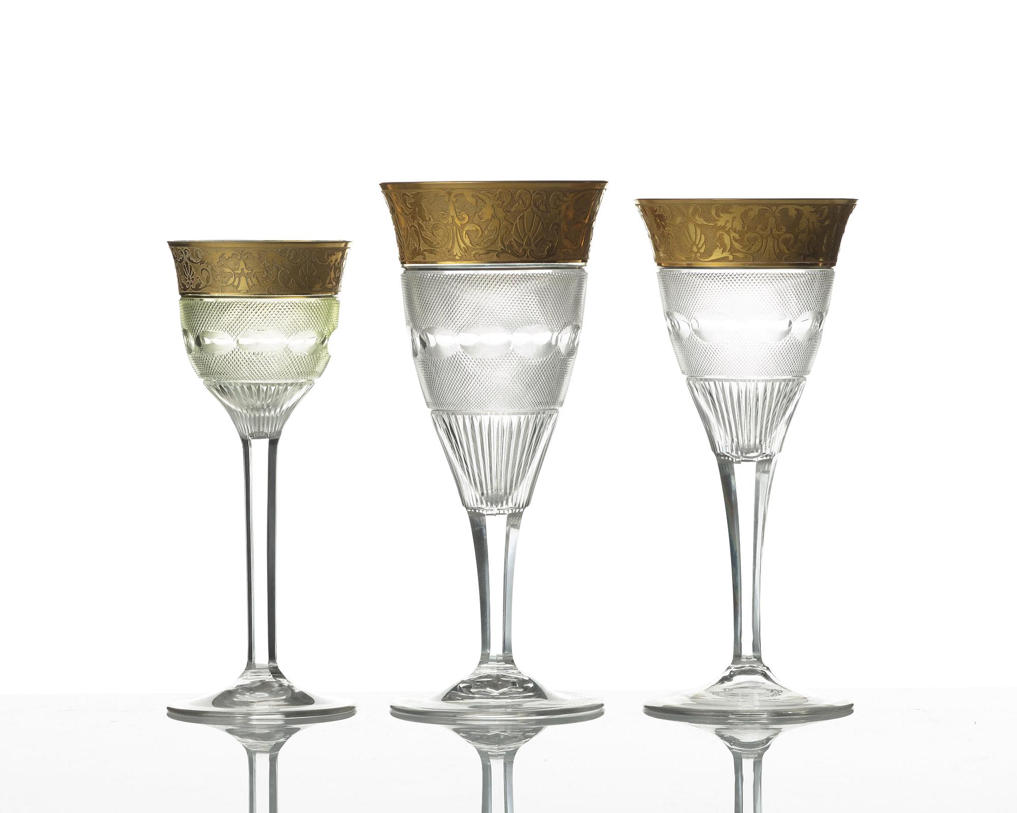 A Moser glass service, "Splendid". (92 parts).