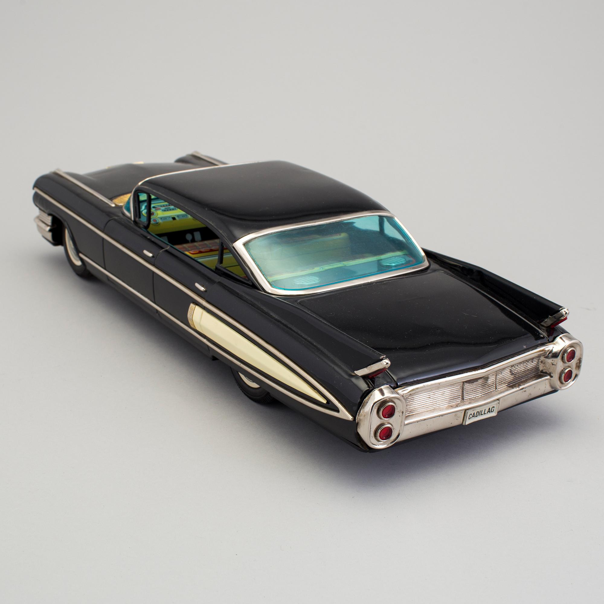 A tinplate Cadillac by Yonezwa, Japan. Ca 1960.