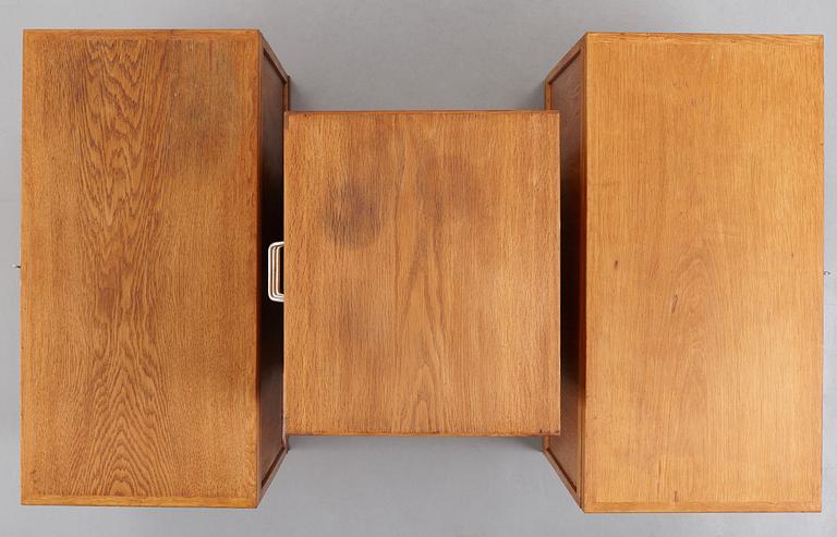 HANS J WEGNER, a set of 3 storage units for Plan møbler, Denmark 1940-50's.