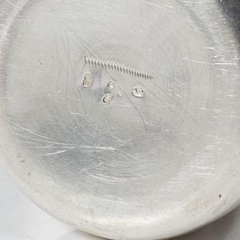 A silver chocolate pot, marks of Abraham IV Drentwett, Augsburg 1757-1759.