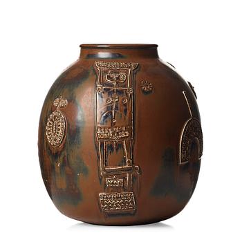 78. Stig Lindberg, a large stoneware jar, Gustavsberg studio, Sweden 1960.