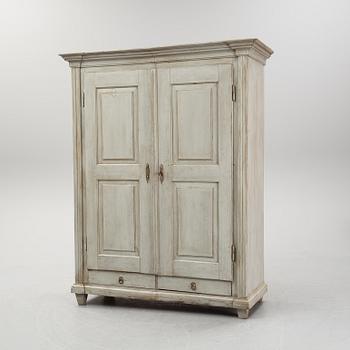 A painted cabinet, 19th Century.