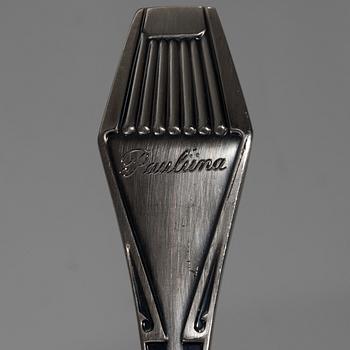 SKEDAR, 27 delar, silver "Suomi-serien" Kultateollisuus, Åbo 1990-1996. Tot. vikt ca 635 g.