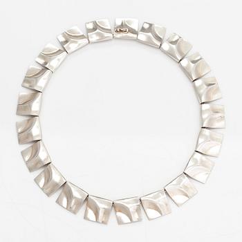 Björn Weckström, A sterling silver necklace "Galactic peaks". Lapponia 1979.