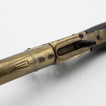 Flintlåspistol John Fox Twigg London, 1700-talets senare del.