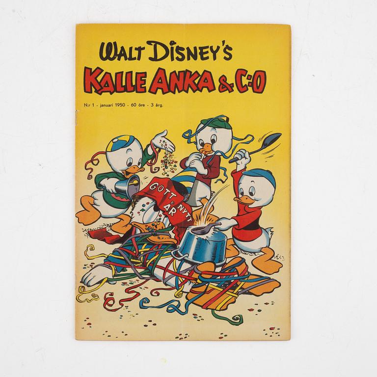 Comic book, "Kalle Anka & Co" No. 1, 1950.