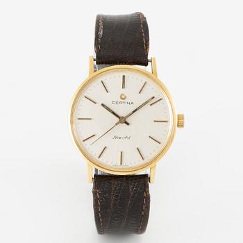 Certina, New Art, armbandsur, 18K guld, 33,5 mm.