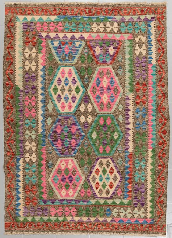 A kelim rug, 205 x 145 cm.