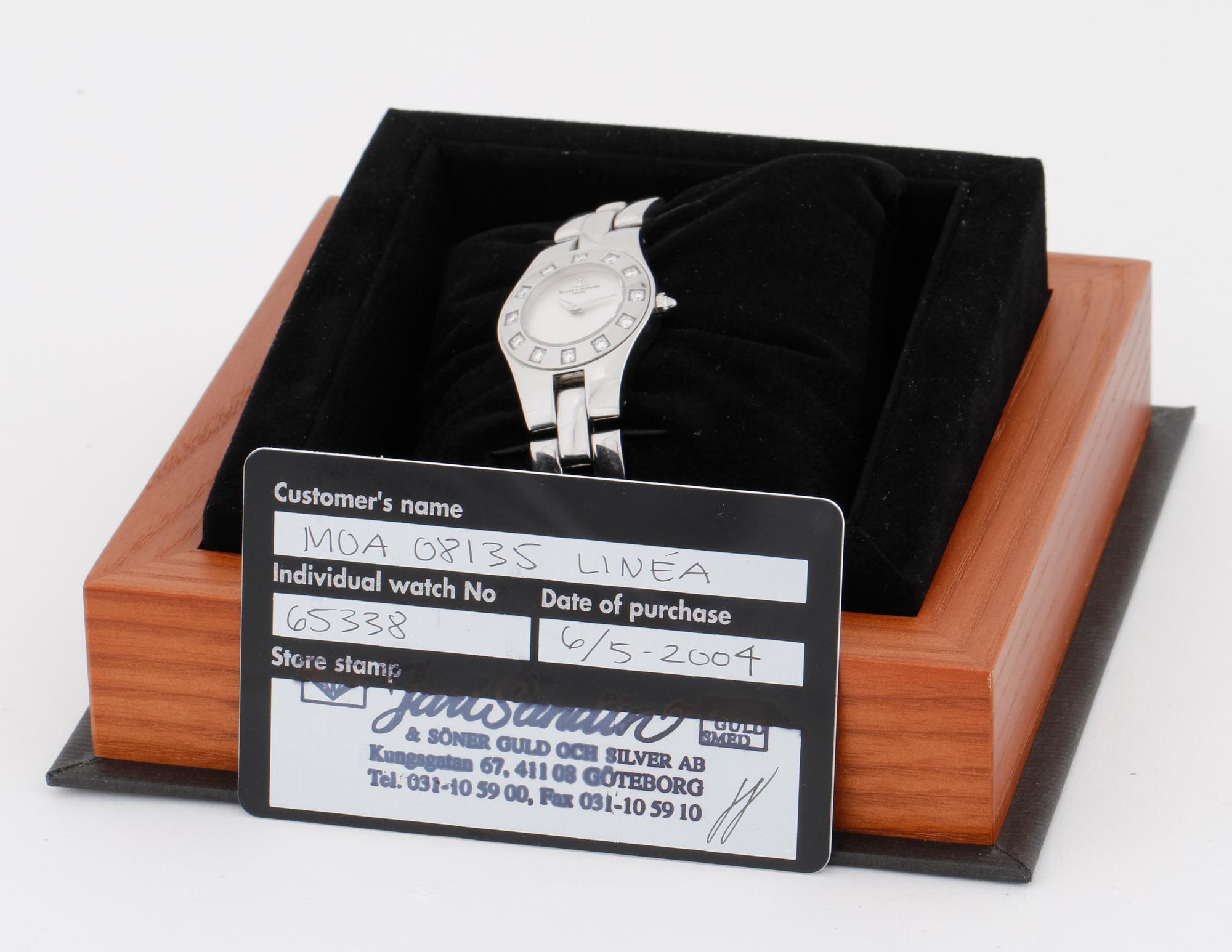 BAUME & MERCIER, Linéa, wristwatch, 24,5 (37) mm.