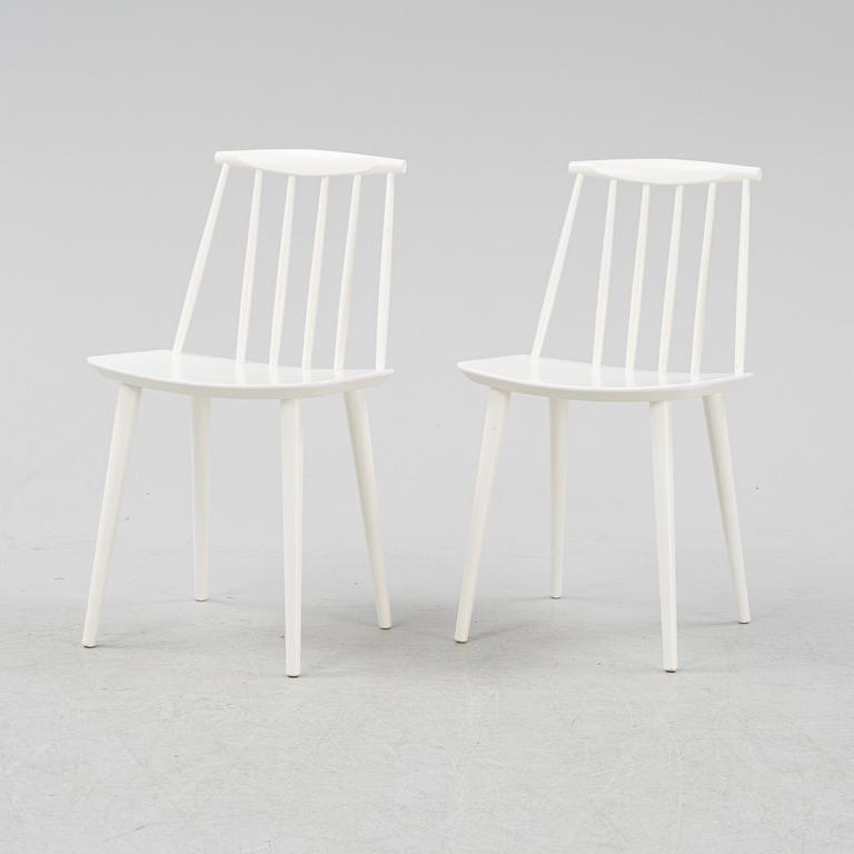 Folke Pålsson, a set of six model 'J77' chairs, Hay, Denmark.
