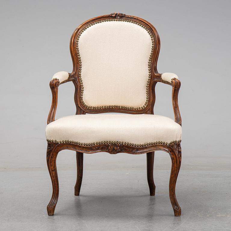 Karmstol, Louis XV, 1700-talets mitt.