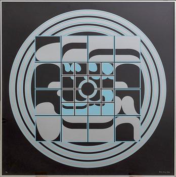 BECK & JUNG, Färgserigrafi, signerad och numrerad 11/50, daterad 1974.