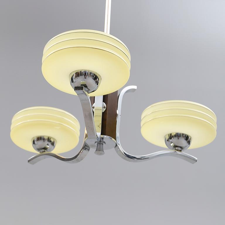 TAKLAMPA, art déco. Höjd ca 59 cm.