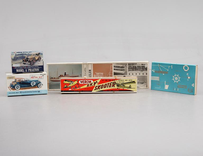 SAMLING BYGGSATSER, 5 st, bl a Hubley.