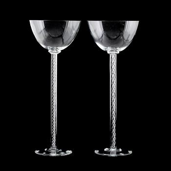 POKALER, 1 par, glas, 1900-talets mitt.