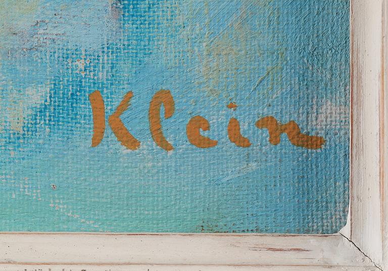 OKÄND KONSTNÄR, olja på duk, sign Klein, 1900-tal.