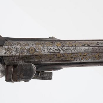 Pistoltrombon med flintlås, 1800-tal.