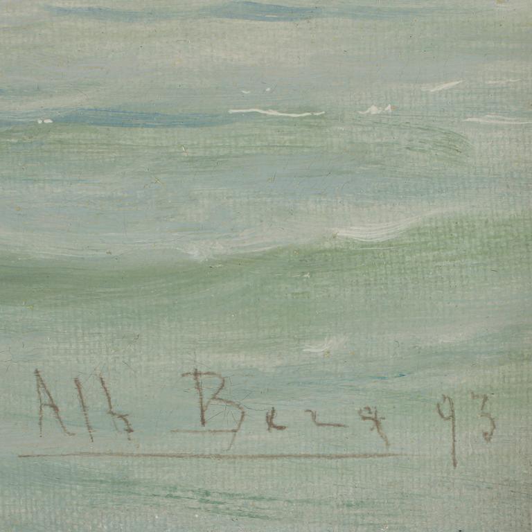 ALBERT BERG, olja på duk, sign o dat Alb. Berg 93.