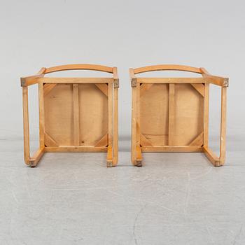 Six birch chairs by Sven Markelius, mid 20th Century.