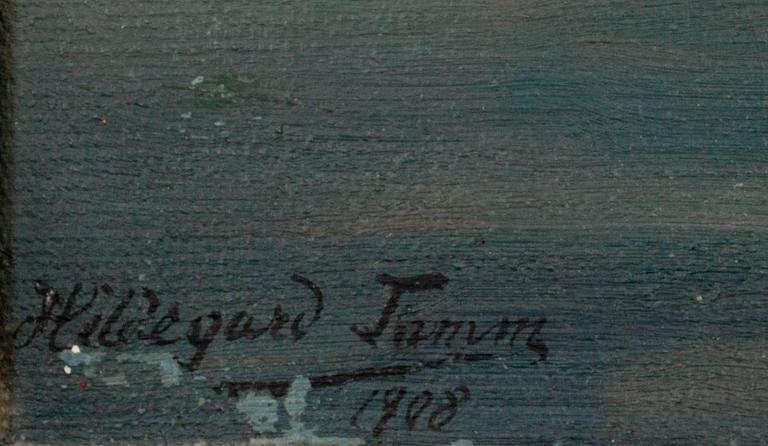 HILDEGARD TAMM, olja på duk, sign. och dat. 1908.