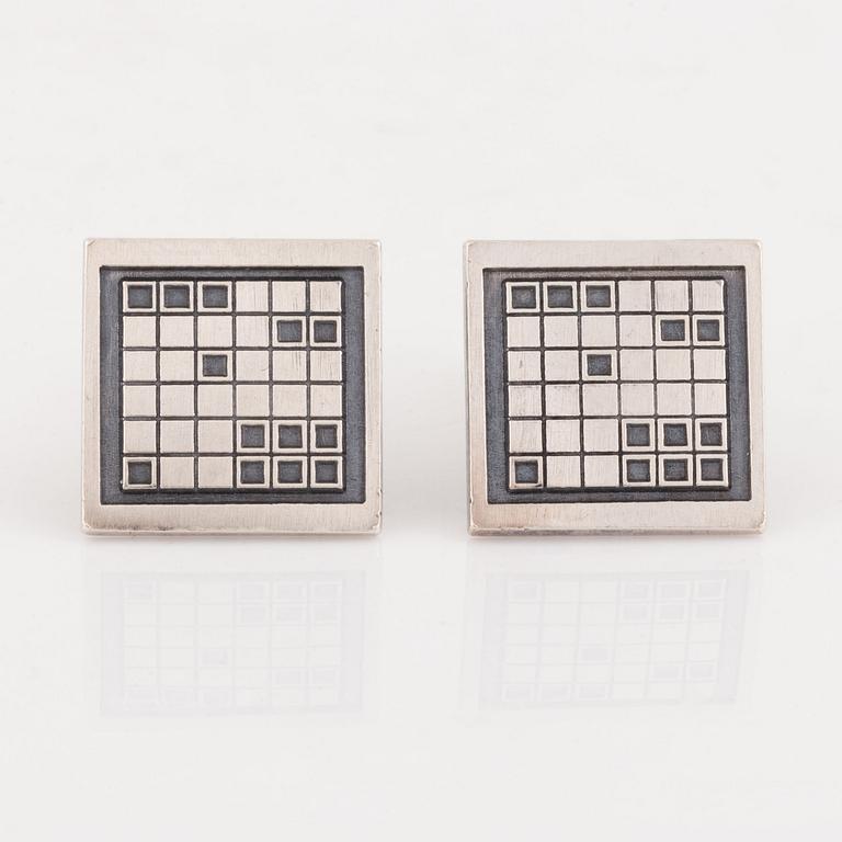 Poul Warmind, cufflinks, sterling silver, Denmark.